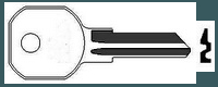 41 041 L41 Key for CONTICO TUFFBOX SINGLE SIDED KEY APPLICATIONS